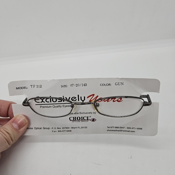 brand new eyeglasses frame in gunmetal FRAMES ONLY - Picture 2 of 4